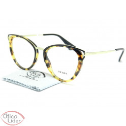 Óculos Prada VPR53u 7s0 1o1 52 Gatinho Acetato Mesclado / Metal Dourado
