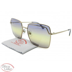 Óculos Web Eyewear WE259 34w 57 Metal Dourado Lente Azul Degradê